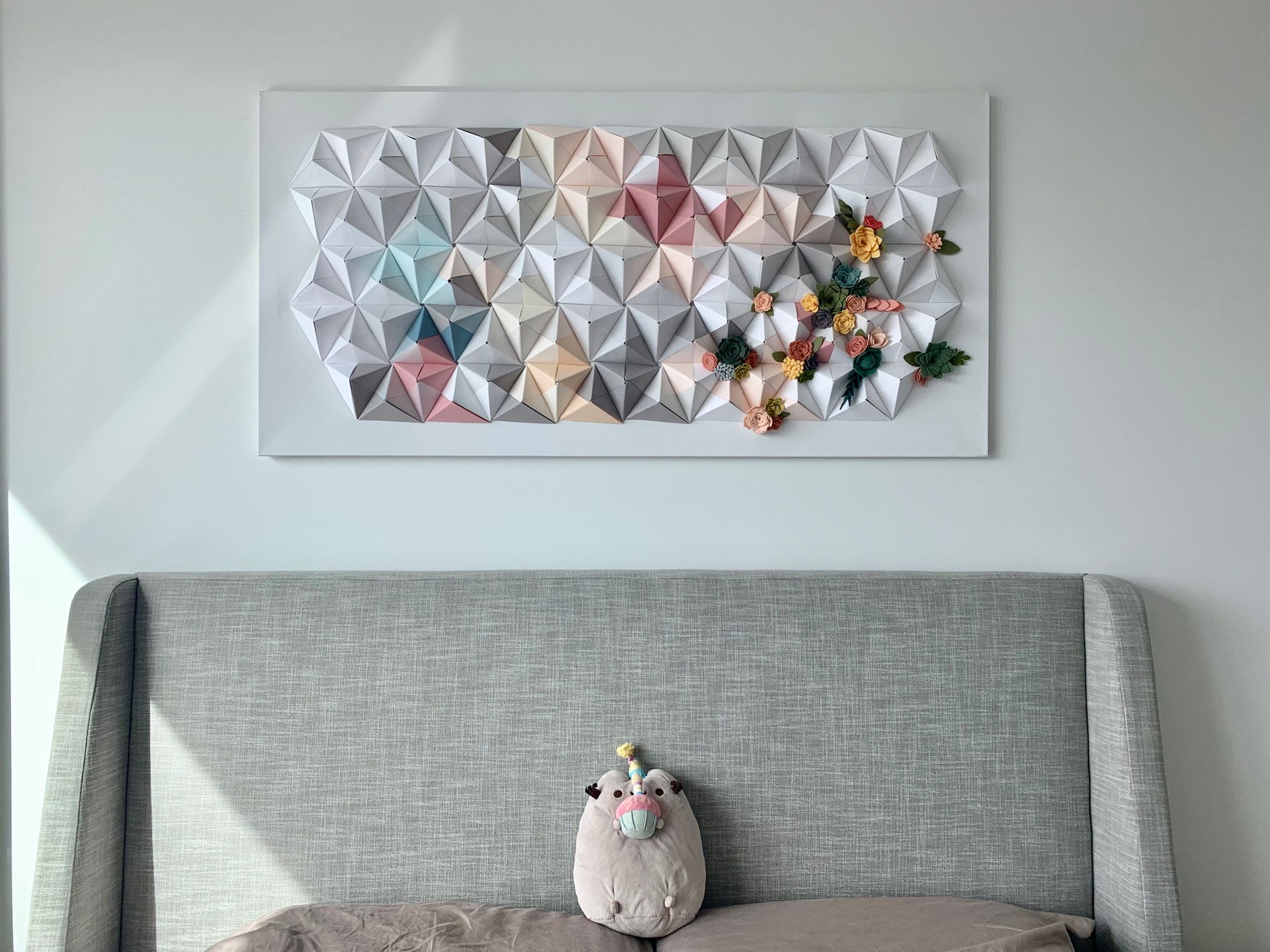 serenity-an-origami-wall-sculpture-connected-with-google-home