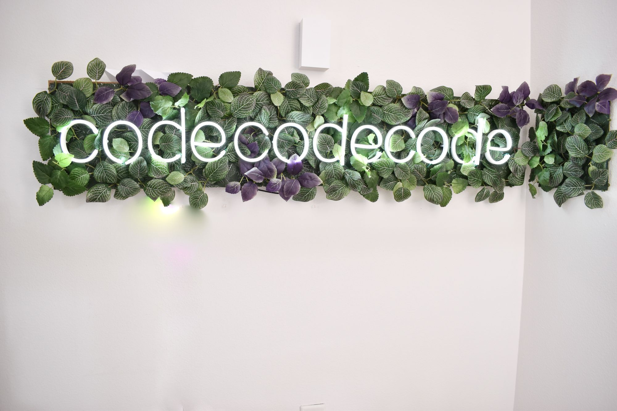Making a video call background: codecodecode!