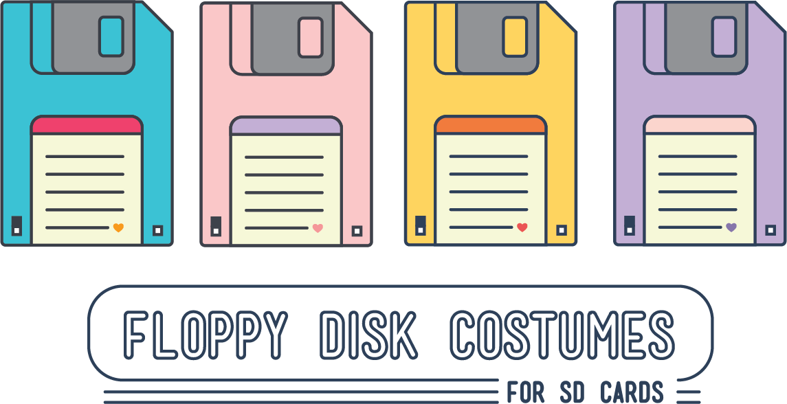 Stickers to turn SD cards into floppy disks!