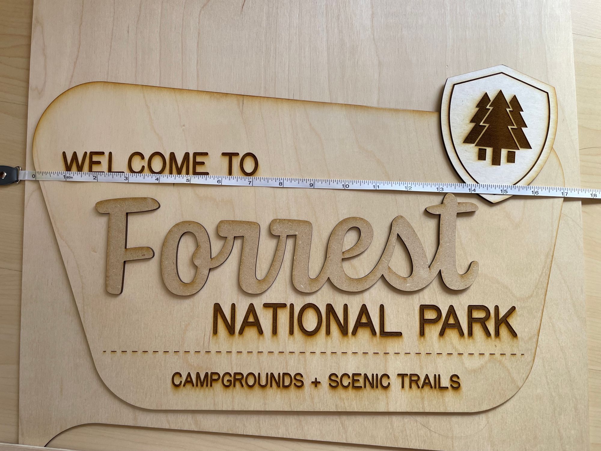 "Forrest" National Park Mini Sign