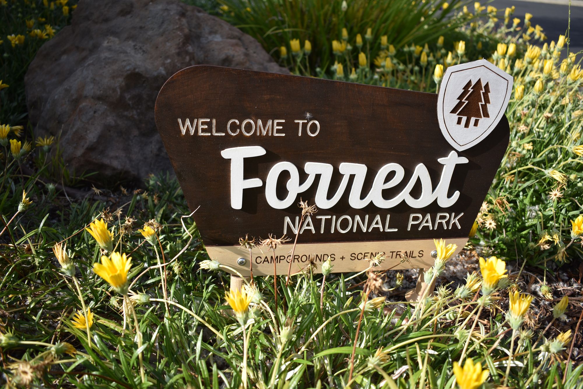 "Forrest" National Park Mini Sign